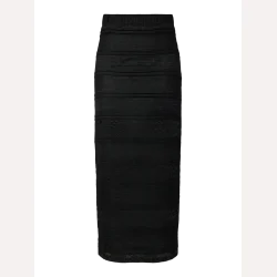 Pieces Miro MW Ankel Slim Skirt Black