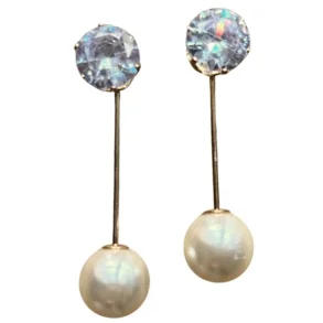 Wolff Jewelry Pin Pearl And Simili Gold Plated