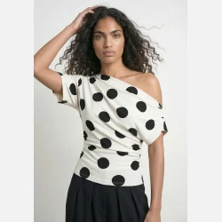 PREORDER HYPEDROP Emma Draped Off-Shoulder Top