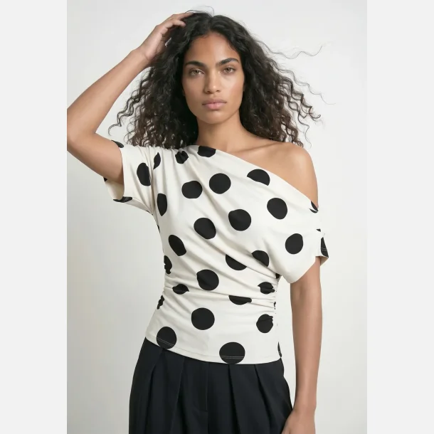 PREORDER HYPEDROP Emma Draped Off-Shoulder Top