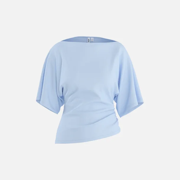 HYPEDROP Yuri SS Draped Top Ice Water
