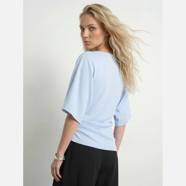 HYPEDROP Yuri SS Draped Top Ice Water