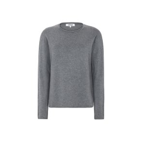 Soft Rebels Marla O-Neck Roll Edge Knit Chimera Melange
