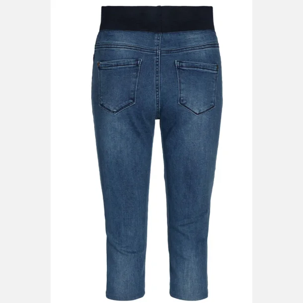 Freequent Shantal Capri Denim Medium Blue Denim