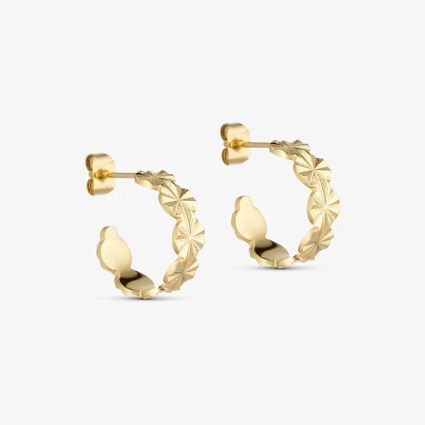 Wolff Jewerly Sunny Petit Hoops Guld 15mm