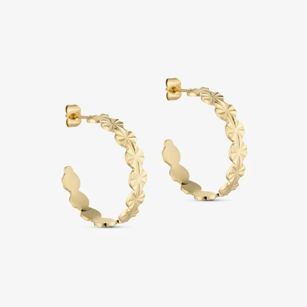 Wolff Jewerly Sunny Petit Hoops Guld Eller S�lv 25mm