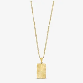 Wolff Jewelry Sunny Square Halsk�de Guld