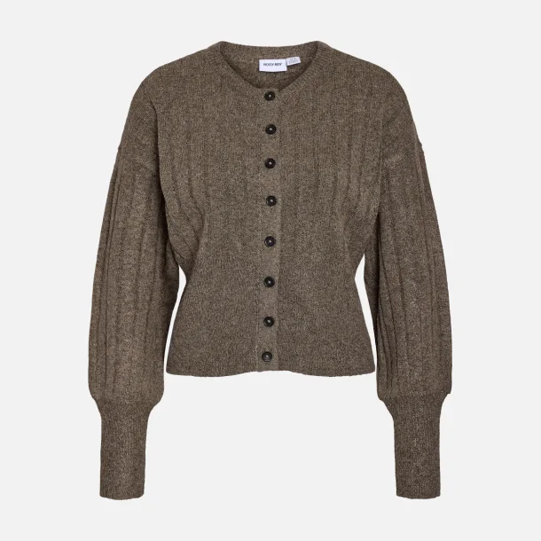 Noisy May Noella L/S Knit Cardigan Morel 