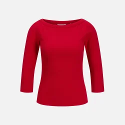 JJXX Fifi 3/4 Boatneck Top R�d