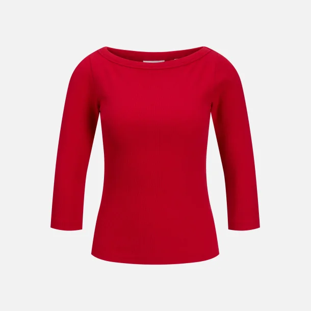 JJXX Fifi 3/4 Boatneck Top R�d