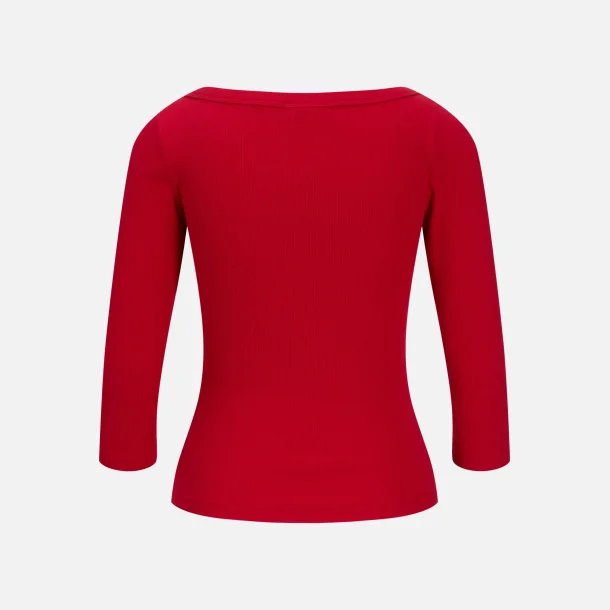 JJXX Fifi 3/4 Boatneck Top R�d