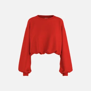 Freequent Saida Pullover Balloon Shape R�d