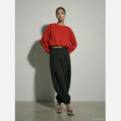 HYPEDROP Linea LS Ballon Sweat R�d