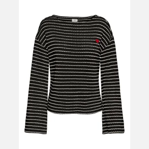 JDY Thea Boatneck Top Black Iris