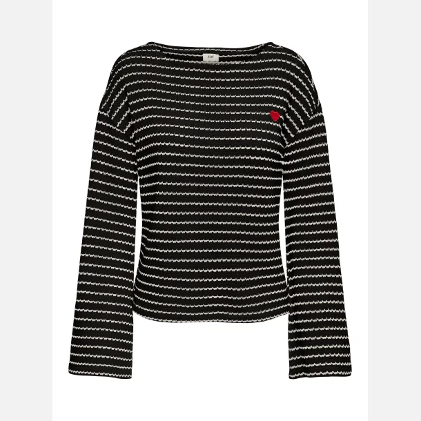 JDY Thea Boatneck Top Black Iris