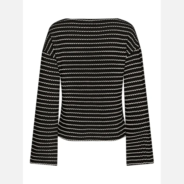 JDY Thea Boatneck Top Black Iris
