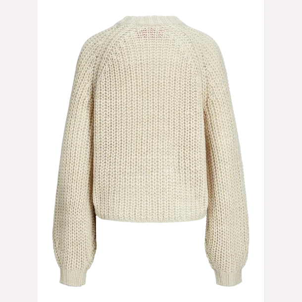 JJXX Kelly Chunky Crew Neck Knit Bone White