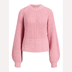 JJXX Kelly Chunky Crew Neck Knit Orchid Smoke