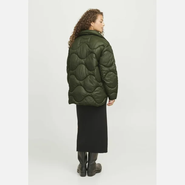 JJXX Stella Shiny Quilted Jakke Grn