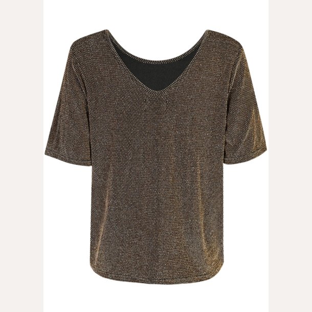 Liberte Essentiel Katty SS Blouse Black Gold