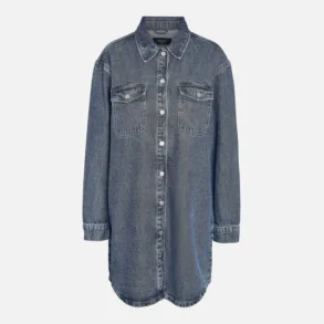 Noisy May Alva kjole denim eller sort vask