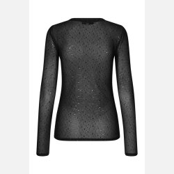 A-VIEW Silke Foil Blouse Black
