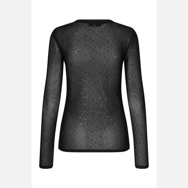 A-VIEW Silke Foil Blouse Black
