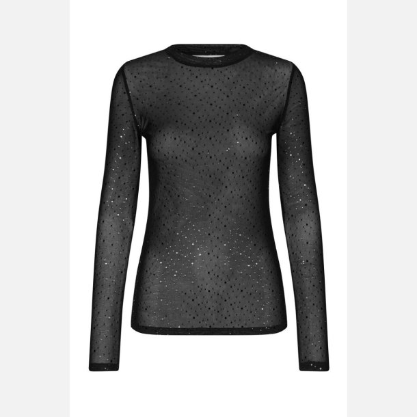 A-VIEW Silke Foil Blouse Black