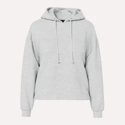 Pieces Chilli LS Hoodie Light Grey Melange 