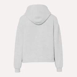 Pieces Chilli LS Hoodie Light Grey Melange 