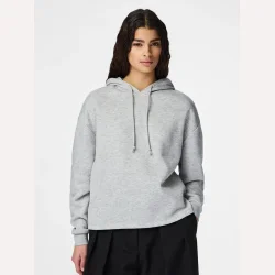 Pieces Chilli LS Hoodie Light Grey Melange 