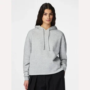 Pieces Chilli LS Hoodie Light Grey Melange 