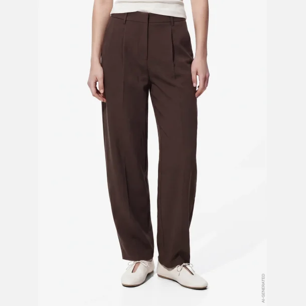 Pieces Bosella barrel pants brun