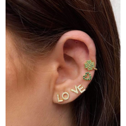 Pico Alphabet Crystal Stud