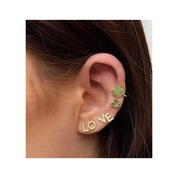 Pico Alphabet Crystal Stud