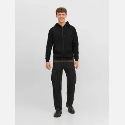 Jack &amp; Jones Bradley sweat zip hoodie sort