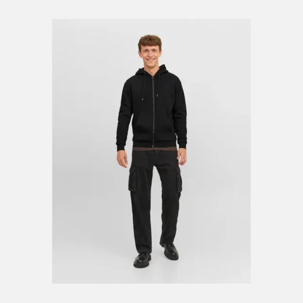 Jack &amp; Jones Bradley sweat zip hoodie sort