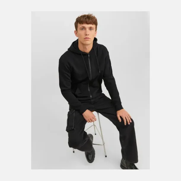 Jack &amp; Jones Bradley sweat zip hoodie sort