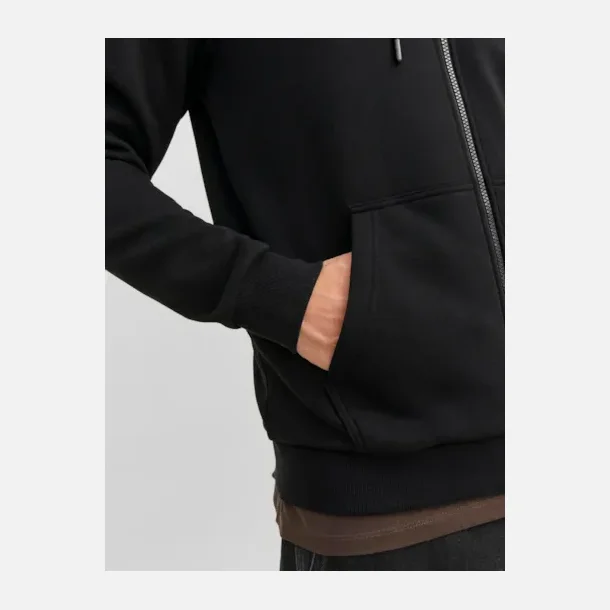 Jack &amp; Jones Bradley sweat zip hoodie sort