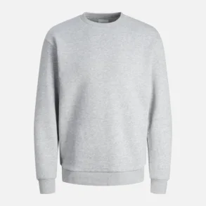 Jack & Jones Bradley crew sweater light grey melange