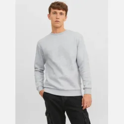 Jack &amp; Jones Bradley crew sweater light grey melange