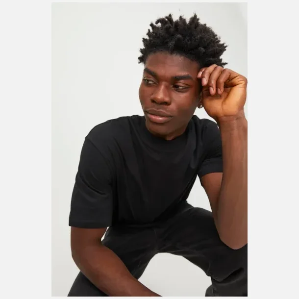 Jack &amp; Jones Bradley tee rund hals sort