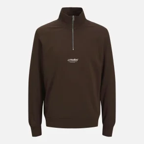 Jack & Jones Soho quarter zip sweat brun eller turkise