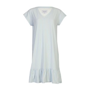 Liberte Essentiel Alma U Tshirt Frill Dress blue creme 