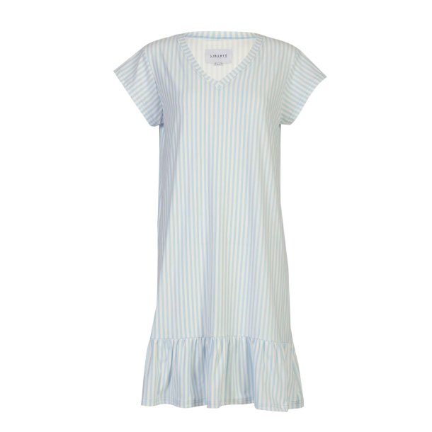 Liberte Essentiel Alma U Tshirt Frill Dress blue creme 