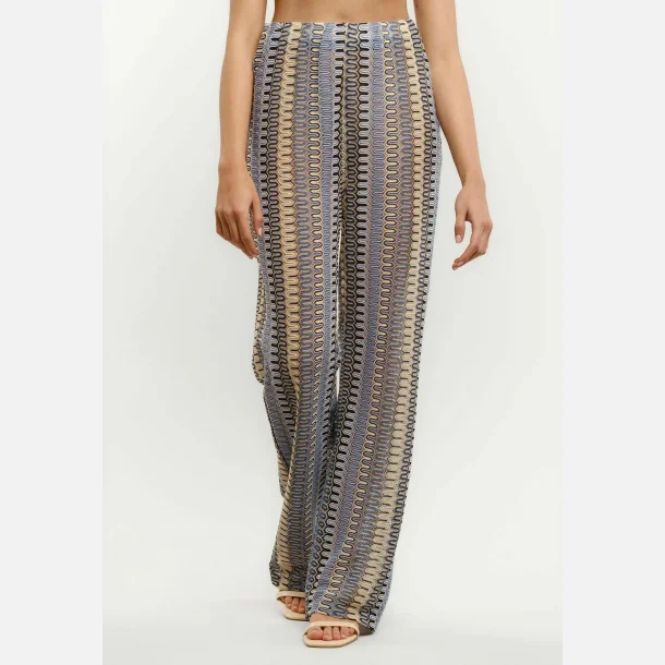 Liberte Essentiel Croc Pants Blue Creme Stripe 