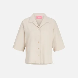 JJXX Global waffle 3/4 Resort Shirt Moonbeam