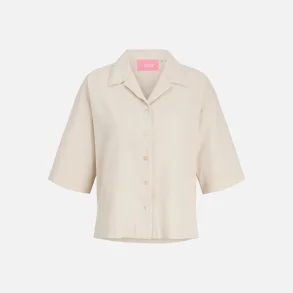 JJXX Global waffle 3/4 Resort Shirt Moonbeam