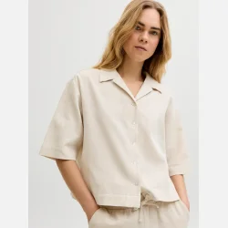 JJXX Global waffle 3/4 Resort Shirt Moonbeam