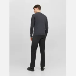 Jack &amp; Jones Emil strik crew neck dark grey melange